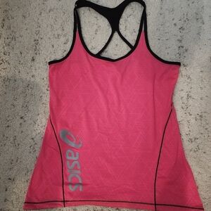 Asics Pink Sleeveless Racerback Tank Top